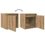 Mesitas de noche de pared 2 uds roble artisan 38x34x40 cm de , Mesitas de noche - Ref: Foro24-861246, Precio: 69,74 €, Descue...