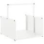 Leñero blanco 40x40x40 cm Acero laminado en frío de , Bolsas y soportes de leña - Ref: Foro24-864272, Precio: 40,49 €, Descue...