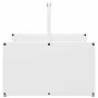 Leñero blanco 40x40x40 cm Acero laminado en frío de , Bolsas y soportes de leña - Ref: Foro24-864272, Precio: 40,49 €, Descue...