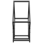 Leñero negro 60x25x60 cm Acero laminado en frío de , Bolsas y soportes de leña - Ref: Foro24-864279, Precio: 27,64 €, Descuen...