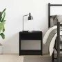 Mesilla de noche roble negro 40x30x40 cm madera de ingeniería de , Mesitas de noche - Ref: Foro24-862363, Precio: 34,51 €, De...