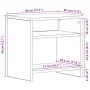 Mesilla de noche roble negro 40x30x40 cm madera de ingeniería de , Mesitas de noche - Ref: Foro24-862363, Precio: 34,51 €, De...