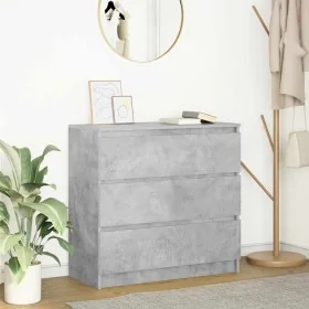Aparador de madera de ingeniería gris hormigón 80x35x76 cm by , Sideboards - Ref: Foro24-861736, Price: 94,83 €, Discount: %
