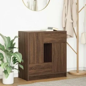 Aparador con cajones y puertas roble marrón 70,5x34x74,5 cm de , Aparadores - Ref: Foro24-861847, Precio: 101,51 €, Descuento: %