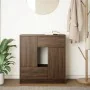 Aparador con cajones y puertas roble marrón 70,5x34x74,5 cm de , Aparadores - Ref: Foro24-861847, Precio: 101,51 €, Descuento: %