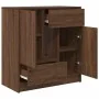 Aparador con cajones y puertas roble marrón 70,5x34x74,5 cm de , Aparadores - Ref: Foro24-861847, Precio: 101,51 €, Descuento: %