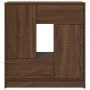 Aparador con cajones y puertas roble marrón 70,5x34x74,5 cm de , Aparadores - Ref: Foro24-861847, Precio: 101,51 €, Descuento: %