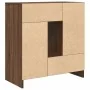 Aparador con cajones y puertas roble marrón 70,5x34x74,5 cm de , Aparadores - Ref: Foro24-861847, Precio: 101,51 €, Descuento: %
