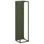Leñero verde oliva 25x25x100 cm Acero laminado en frío de , Bolsas y soportes de leña - Ref: Foro24-864270, Precio: 51,45 €, ...