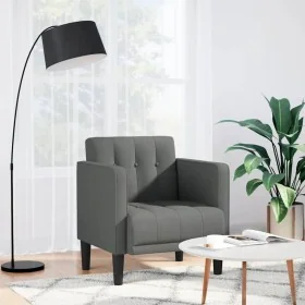 Sillón con reposabrazos de tela gris oscuro 53 cm de , Sillones - Ref: Foro24-4100544, Precio: 114,62 €, Descuento: %