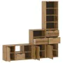 Muebles de TV 4 uds. con almacenaje "ODDA" madera maciza pino de , Muebles TV - Ref: Foro24-3365380, Precio: 219,76 €, Descue...