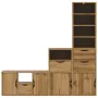 Muebles de TV 4 uds. con almacenaje "ODDA" madera maciza pino de , Muebles TV - Ref: Foro24-3365380, Precio: 219,76 €, Descue...