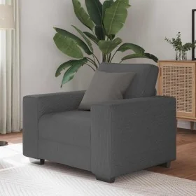 Dark gray velvet fabric armchair, 60 cm by , Sofas - Ref: Foro24-4105187, Price: 174,59 €, Discount: %