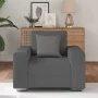 Sillón de tela de pana gris oscuro 60 cm de , Sofás - Ref: Foro24-4105187, Precio: 174,59 €, Descuento: %