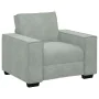 Sillón sofá gris claro 60 cm terciopelo de , Sofás - Ref: Foro24-4105000, Precio: 159,76 €, Descuento: %