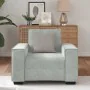 Sillón sofá gris claro 60 cm terciopelo de , Sofás - Ref: Foro24-4105000, Precio: 159,76 €, Descuento: %