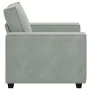 Sillón sofá gris claro 60 cm terciopelo de , Sofás - Ref: Foro24-4105000, Precio: 159,76 €, Descuento: %