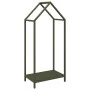 Leñero verde oliva 40x25x90 cm Acero laminado en frío de , Bolsas y soportes de leña - Ref: Foro24-864298, Precio: 41,15 €, D...