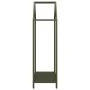 Leñero verde oliva 40x25x90 cm Acero laminado en frío de , Bolsas y soportes de leña - Ref: Foro24-864298, Precio: 41,15 €, D...
