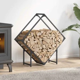 Leñero antracita 80x25x80 cm Acero laminado en frío de , Bolsas y soportes de leña - Ref: Foro24-864285, Precio: 34,38 €, Des...