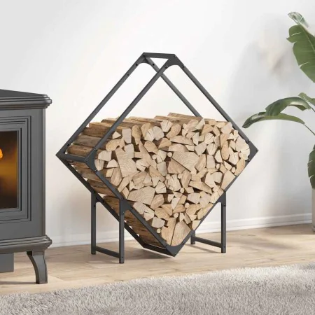 Leñero antracita 80x25x80 cm Acero laminado en frío de , Bolsas y soportes de leña - Ref: Foro24-864285, Precio: 34,38 €, Des...