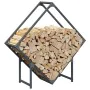 Leñero antracita 80x25x80 cm Acero laminado en frío de , Bolsas y soportes de leña - Ref: Foro24-864285, Precio: 34,38 €, Des...