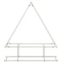 Leñero blanco 80x25x90 cm Acero laminado en frío de , Bolsas y soportes de leña - Ref: Foro24-864316, Precio: 39,74 €, Descue...