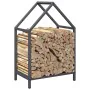 Leñero antracita 40x25x60 cm Acero laminado en frío de , Bolsas y soportes de leña - Ref: Foro24-864293, Precio: 32,59 €, Des...
