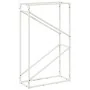 Leñero blanco 60x25x100 cm Acero laminado en frío de , Bolsas y soportes de leña - Ref: Foro24-864328, Precio: 42,25 €, Descu...