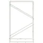 Leñero blanco 60x25x100 cm Acero laminado en frío de , Bolsas y soportes de leña - Ref: Foro24-864328, Precio: 42,25 €, Descu...