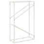 Leñero blanco 60x25x100 cm Acero laminado en frío de , Bolsas y soportes de leña - Ref: Foro24-864328, Precio: 42,25 €, Descu...