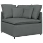 Sofá modular con cojines de tela gris oscuro de , Sofás - Ref: Foro24-3321268, Precio: 599,51 €, Descuento: %
