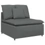Sofá modular con cojines de tela gris oscuro de , Sofás - Ref: Foro24-3321268, Precio: 599,51 €, Descuento: %
