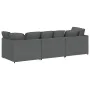 Sofá modular con cojines de tela gris oscuro de , Sofás - Ref: Foro24-3321268, Precio: 599,51 €, Descuento: %