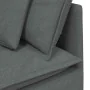 Sofá modular con cojines de tela gris oscuro de , Sofás - Ref: Foro24-3321268, Precio: 599,51 €, Descuento: %