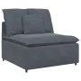 Sofá modular con cojines terciopelo gris oscuro by , Sofas - Ref: Foro24-3321280, Price: 627,28 €, Discount: %