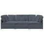 Sofá modular con cojines terciopelo gris oscuro by , Sofas - Ref: Foro24-3321280, Price: 627,28 €, Discount: %