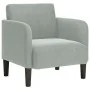 Sillón con reposabrazos Terciopelo Gris Claro 54 cm de , Sillones - Ref: Foro24-4100578, Precio: 111,89 €, Descuento: %