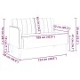 Sofá Loveseat Terciopelo Negro 109 cm de , Sofás - Ref: Foro24-4100592, Precio: 195,09 €, Descuento: %