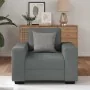 Sillón Sofá Tela Gris Oscuro 60 cm de , Sofás - Ref: Foro24-4105147, Precio: 156,92 €, Descuento: %