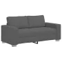 Sofá Loveseat gris oscuro 140 cm tejido de pana de , Sofás - Ref: Foro24-4105201, Precio: 247,92 €, Descuento: %