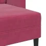 Sofá de 2 plazas con chaise longue en forma L rojo vino 125 cm de , Sofás - Ref: Foro24-4107072, Precio: 213,32 €, Descuento: %