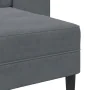 Sofá de 2 plazas con chaise longue en forma L gris oscuro 125cm de , Sofás - Ref: Foro24-4107070, Precio: 278,83 €, Descuento: %