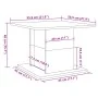 Mesa de centro madera ingeniería envejecida 55,5x55,5x40 cm de , Mesas de centro - Ref: Foro24-856808, Precio: 40,15 €, Descu...