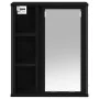 Mueble de baño de pared con espejo roble negro 50x21x60 cm de , Tocadores de baño - Ref: Foro24-861902, Precio: 65,32 €, Desc...