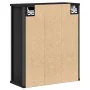 Mueble de baño de pared con espejo roble negro 50x21x60 cm de , Tocadores de baño - Ref: Foro24-861902, Precio: 65,32 €, Desc...