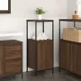 Mueble de baño con estantes roble marrón 36x35x95 cm de , Tocadores de baño - Ref: Foro24-861916, Precio: 51,81 €, Descuento: %