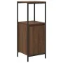 Mueble de baño con estantes roble marrón 36x35x95 cm de , Tocadores de baño - Ref: Foro24-861916, Precio: 51,81 €, Descuento: %