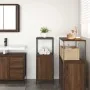 Mueble de baño con estantes roble marrón 36x35x95 cm de , Tocadores de baño - Ref: Foro24-861916, Precio: 51,81 €, Descuento: %