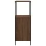 Mueble de baño con estantes roble marrón 36x35x95 cm de , Tocadores de baño - Ref: Foro24-861916, Precio: 51,81 €, Descuento: %